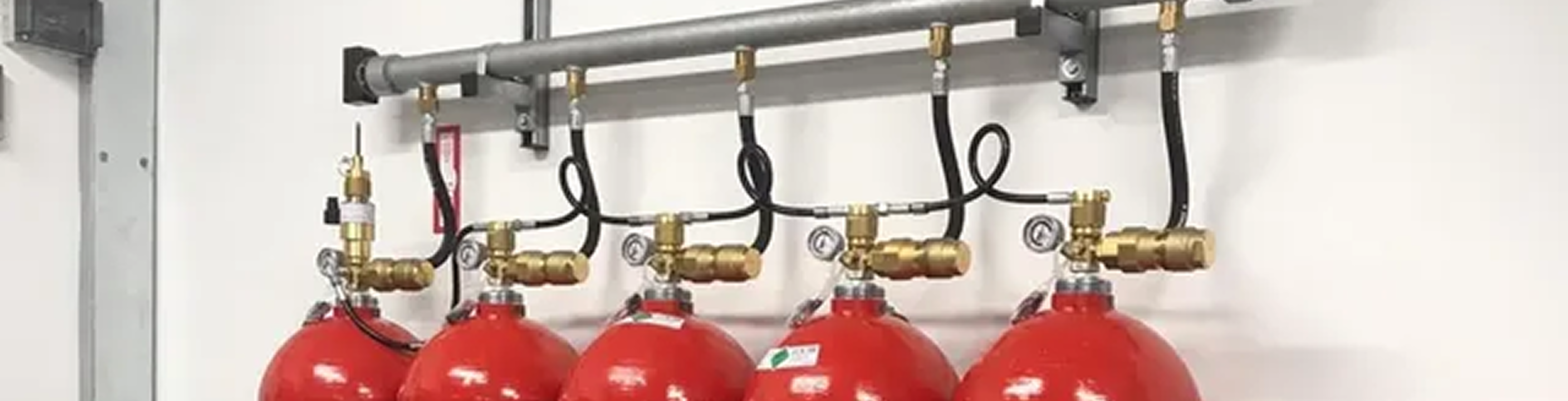 fire extinguishers in a server room