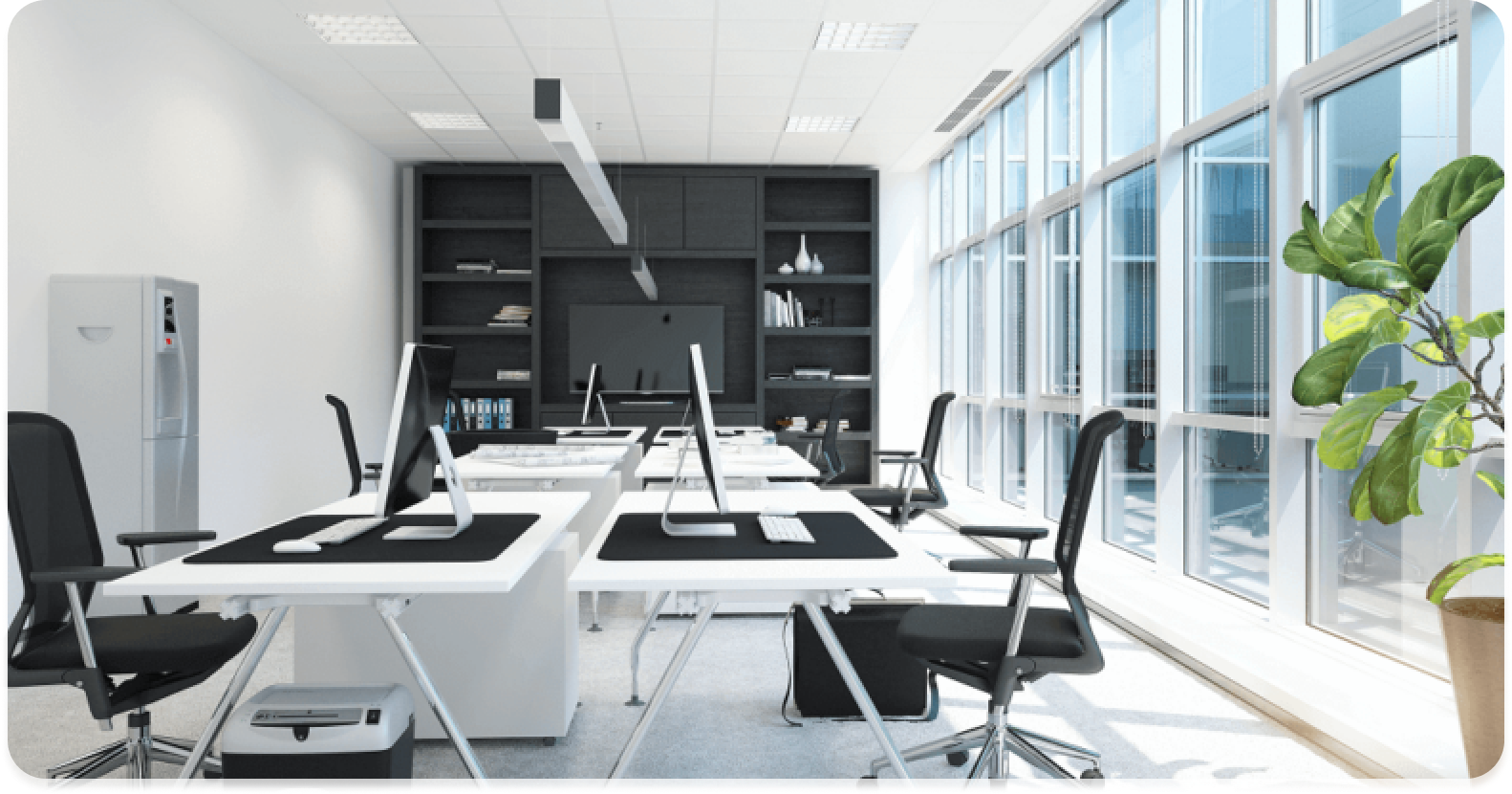 Modern corporate office interior