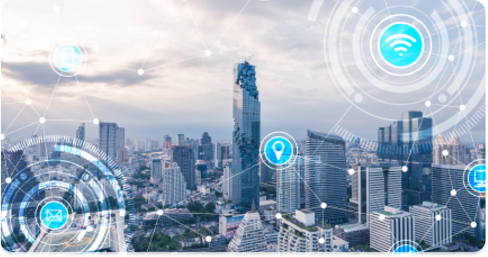 City utilities and buildings